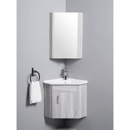 Armario de baño angosto colada - lavado a mano - hilo blanco - 42x42 cm - Corner