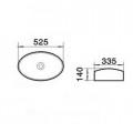 Wave-Ceramic Oval Plating Vasque