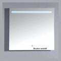 Specchio quadrato da bagno - retroilluminazione con fascia a LED in alto - 80x80 cm - Zen