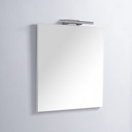 Miroir de salle de bain Rectangle - 60x80 cm - Lampe LED - Classic 60