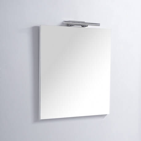 Specchio bagno Rettangolo - 60x80 cm - Lampada LED - Classic 60