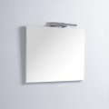 Miroir de salle de bain Carré - 80x80 cm - Lampe LED - Classic 80 | Rue du Bain