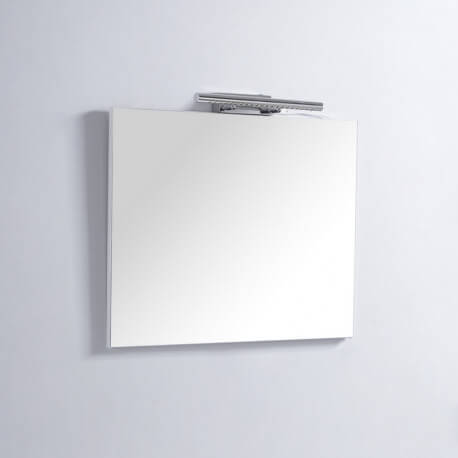Specchio bagno Piazza - 80x80 cm - Lampada LED - Classic 80