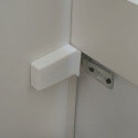 Scandinavian hanging cabinet sink 80 cm and mirror Connec't Led 80 cm