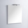 Rectangle bathroom mirror - 60x80 cm - LED lamp - Classic Scandinavian 60