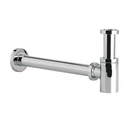 Siphon Court Lavabo Diseño Totem, Tubular, Chromed Brass