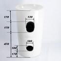 Lavabo Totem Cylinder Ceramic White - Sigma