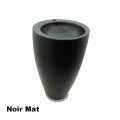 Totem de lavabo Ronda - Cerámica Negro mate - 50x85 cm - Ove