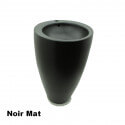 Totem de lavabo Ronda - Cerámica Negro mate - 50x85 cm - Ove