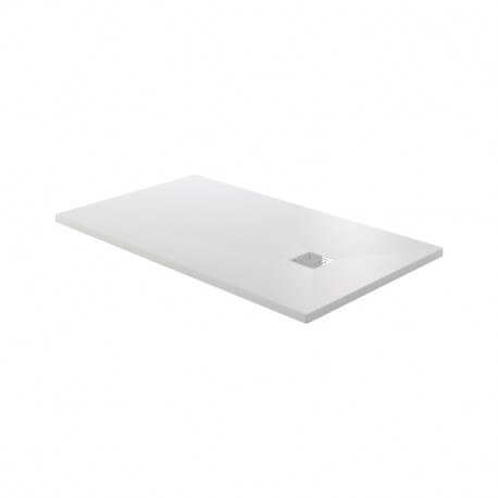 Receveur de Douche extra plat Rectangulaire - Solid Surface Blanc - 120x80cm - Optyma