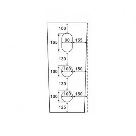 Lave Main Totem Cylindre - Céramique Noir - 39x83 cm - Star | Rue du Bain