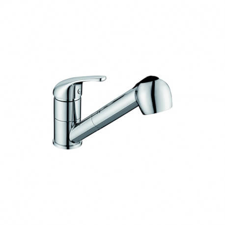 Sink Mixer Tap with Pull-Out Spray - Chrome - Pratic