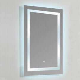 Pack Bathroom cabinet Black vase Mat Bali 60 cm + LED mirror Connect't 60 2