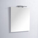 Armadio da bagno Pack Vaso nero Mat Bali 60 cm + specchio LED Classic City 60