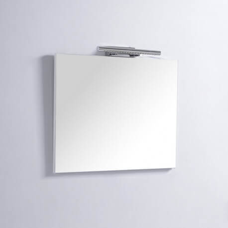 Armadio da bagno Pack Vaso nero Mat Bali 80 cm + specchio LED Classic City 80