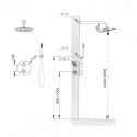 Shower Pack Thermostatic Round 2 Ways - Chromé - Essential