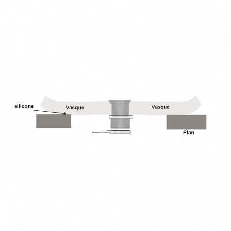 grifo de lavabo clic universal
