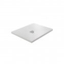 Extra Flat Shower Receiver Square - Solid White Surface - 80x80cm - Quadra Plus