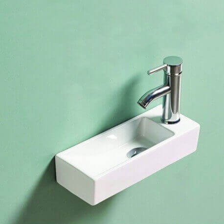 Pequeño lavado de mano de cerámica Minimalist