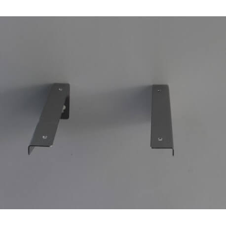 Par Equerre de Fijación lavabo, 40 x 8 cm, acero inoxidable cepillado