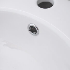 Cache de trop plein chromé