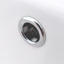 Cache de trop plein chromé 2