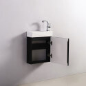 Black hanging cabinet 38x13 cm for hand wash Minimalist