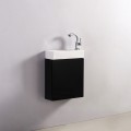 Hand wash cabinet - Black - Dark - 38x14 cm - Minimalist