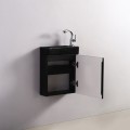Armario de lavado de mano - Negro - Oscuro - 38x14 cm - Minimalista