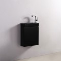 Armario de lavado de mano - Negro - Oscuro - 38x14 cm - Minimalista