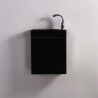 Armario de lavado de mano - Negro - Oscuro - 38x14 cm - Minimalista