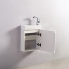 Hand wash cabinet - White - City - 38x14 cm - Minimalist