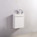 Armadio bianco appeso per Minimalist 38 x13,5 cm lavaggio a mano