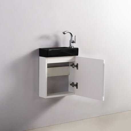 Handwaschschrank - Weiß - Stadt - 38x14 cm - Minimalist