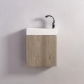Armario de lavado de mano - Roble gris - Escandinavo - 38x14 cm - Minimalista