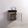Hand wash cabinet - Oak Grey - Scandinavian - 38x14 cm - Minimalist