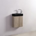 Mobile lavamani - Rovere grigio - Scandinavo - 38x14 cm - Minimalista |Via del bagno