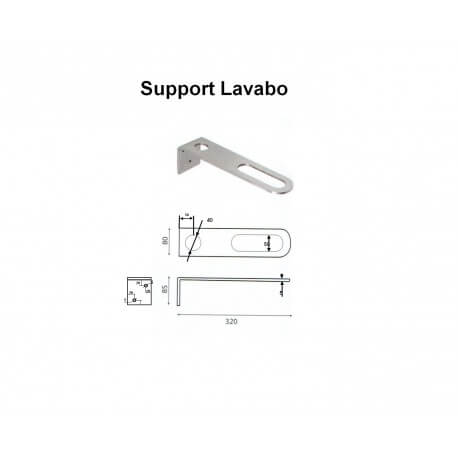 Support fixation Vasque Inox Chromé |Rue du Bain