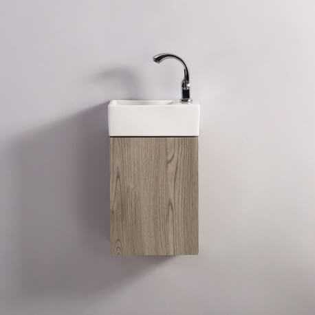 Hand wash cabinet - White and Oak Grey - Scandinavia - 30x18 cm - Essento