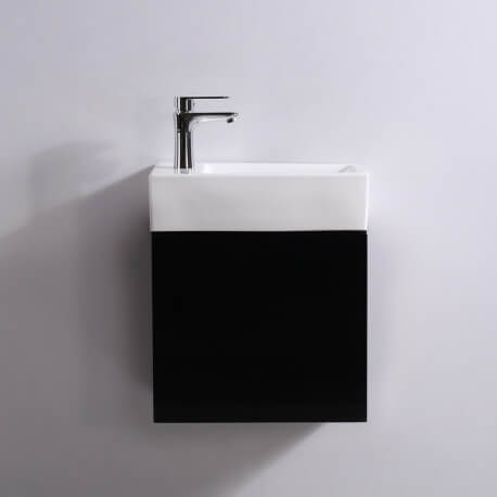 Hand wash cabinet - Black - Dark - 45x24 cm - Studio