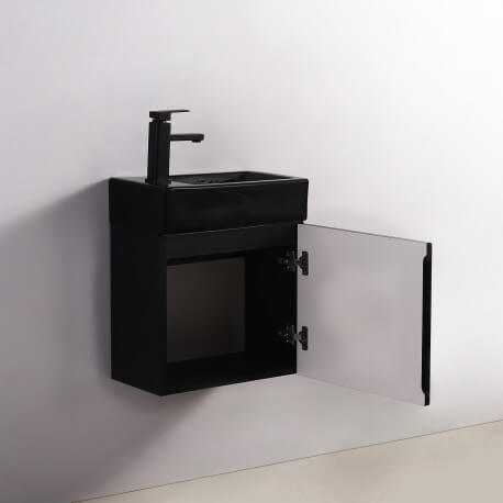 Hand wash cabinet - Black - Dark - 45x24 cm - Studio