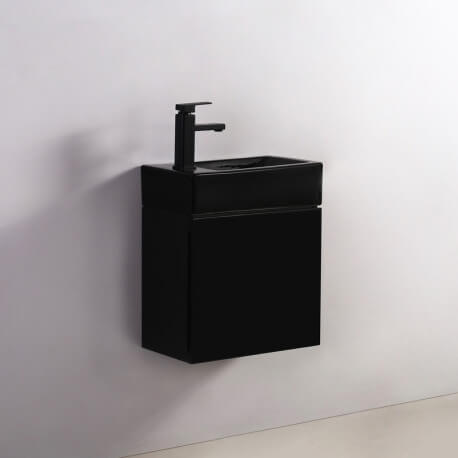 Hand wash cabinet - Black - Dark - 45x24 cm - Studio