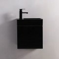 Mobile lavamani - Nero - Scuro - 45x24 cm - Studio |Via del bagno