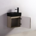 Armadio lavamani - Bianco e Rovere Grigio - Scandinavo - 45x24 cm - Studio