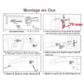 Set Mounting kit for toilet Wc Design OVE