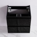 Mobile bagno 2 cassetti - Nero - Lavabo - 60x46 cm - Scuro |Via del bagno