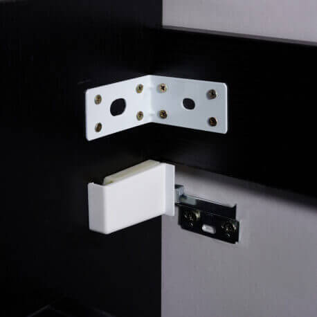 Meuble de salle de bain 2 Tiroirs - Noir - Vasque - 80x46 cm - Dark | Rue du Bain