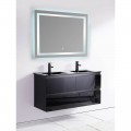 Meuble de salle de bain 4 Tiroirs - Noir - Double vasque - 120x46 cm - Dark | Rue du Bain