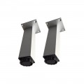 Set de 2 pies de aluminio ajustables para muebles de baño 25 cm
