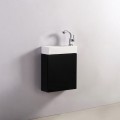 Handwaschschrank - Schwarz - Dunkel - 38x14 cm - Minimalist